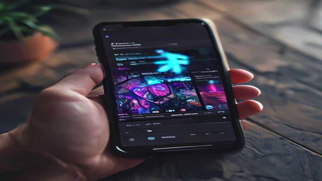 Ứng dụng TikTok trên điện thoại với hệ thống phát hiện AI spam