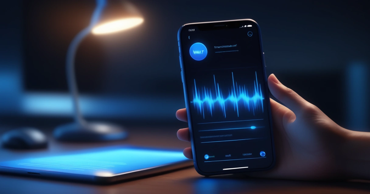 Người dùng nói chuyện với ứng dụng Gemini bằng giọng nói trên điện thoại