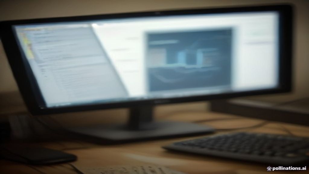 Developer workstation with PHP event dispatcher code on screen